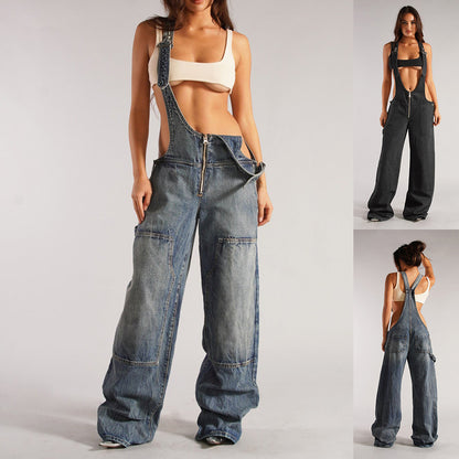 Accure's Fashion Denim Overalls